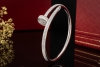 Cartier Juste un Clou Armreif mit 374 Diamanten in 750er Weißgold Gr. 16 