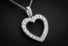 Tiffany & Co. Herz Anhänger mit Diamanten Vintage Modell in 950er Platin 
