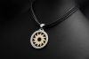 BVLGARI Tondo Sun Collier XL Kette mit Anhänger Sonne Gold 750 Full Set 