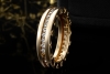 BVLGARI B.zero1 1-Band Memoire Ring Diamanten Gelbgold 750 Größe 53 OVP 