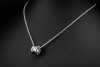 BVLGARI B.zero1 Collier Halskette mit rundem Anhänger in 750er Weißgold 