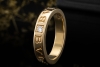 BVLGARI B.zero1 Ring Essential Band Solitär Diamant in Gelbgold 750 OVP 