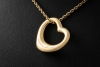 Tiffany & Co. Herz Anhänger Elsa Peretti Open Heart in 750er Gelbgold 