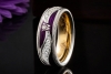 Wellendorff Ring Purpurkuss Lila Drehring Diamanten in Weißgold Full Set 