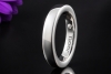 noor Ring Moderner Bandring Ehering feel the diamond in 750er Weißgold 