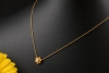 Carrera y Carrera Collier Emperatriz Blume mit Diamant in 750er Gelbgold 
