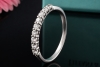 Tiffany & Co Forever Halbmemoire Ring mit 9 Diamanten in 950er Platin 55 