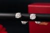 Cartier 1895 Solitär Ohrstecker Diamant je 0,25 Carat Weißgold Full Set 