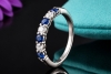 Tiffany & Co. Forever Ring Halbmemoire Saphire & Diamanten in Platin 950 