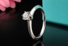 Tiffany & Co Solitär Ring Setting Diamant 0,34 Lupenrein Platin Full Set 