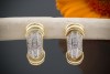 Stilvolle OHRSTECKER Ohrringe mit Brillanten in 585er Gelbgold  