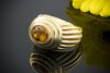 Klassischer Gelbgold Ring mit Citrin 1,70 Carat in 750er Gold 