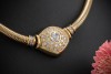 Simon Luxus Herz Collier mit Herzschliff Diamant und Brillanten Gold 750 