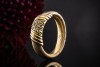 Cartier Vintage Ring Diamanten im Dreieck geflochten in Gold Tricolor 52 