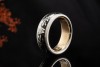 Wellendorff Ring Drehring Schwarze Seide Diamant 750er Weißgold Gr. 51,5 