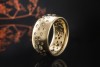 Sternenhimmel Ring mit Diamanten Massive Goldschmiedearbeit Gelbgold 750 