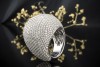 Statement Dome Ring mit 7,9 Carat TW VS Diamanten Massiv in Weißgold 750 