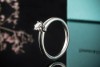 Tiffany & Co Solitär Ring Setting mit Diamant 0,24 Ct in Platin Full Set 