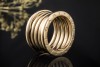 BVLGARI B.zero1 5-Band Ring beweglich in 750er Gelbgold Neuwertig Gr. 54 