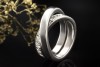 Cartier Paris Ring Nouvelle Vague mit Diamanten 750er Weißgold Größe 59 