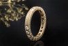 Cartier Lanières Ring Memoire mit Diamanten Brillanten in 750er Gelbgold 