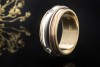 Cartier Drehring Saturn Ring Trinity mit Diamanten in Gold Tricolor 750 