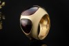 Pomellato Cocktailring Bisanzio Ring Massiv mit Granat in Gelbgold 750 