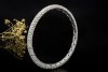 Flexibles Armband 10 Carat Diamanten Federnder Armreif in 750er Weißgold 