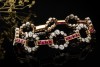 Antikes Armband Vintage Diamanten und Rubine detailverliebt in Gelbgold 