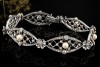 Antikes Armband Diamanten Perlen Blütenmotive detailverliebt in Platin 
