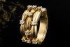 Tiffany & Co. Vintage Ring mit Diamanten Flechtmotiv in 750er Gelbgold 