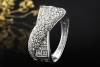 Mauboussin Paris Ring Crossover Design mit Diamanten in 750er Weißgold 