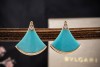 BVLGARI Divas Dream Ohrringe Ohrstecker Türkis und Diamant Rotgold OVP 