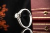 Cartier Solitär Ring 1895 0,33 Ct VS1 mit seitlichen Diamanten in Platin 
