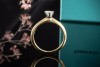 Tiffany & Co Solitär Ring Setting mit Diamant 0,29 Ct in Gelbgold Platin 