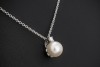 Tiffany Collier Kette Signature Pearls Perle und Diamant in Weißgold 750 
