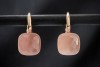 Pomellato Ohrringe Ohrstecker Nudo Classic mit Rosenquarz in 750er Gold 