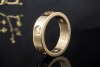 Cartier Love Ring mit 3 Diamanten in 750er Gelbgold Großes Modell Gr. 54 