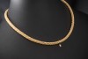 Wellendorff Collier Kette Prinzesse Seidenkordel 45 cm Gelbgold Full Set 