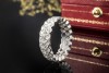 Broderie de Cartier Ring Trauring Zweireihig mit Diamanten Weißgold 750 