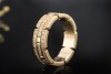 Cartier Tank Francaise Ring 3 Reihen Diamanten rundum in 750er Gelbgold 