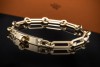 Hermès Armband Kelly Chaîne kleines Modell mit Diamanten 750er Gelbgold 