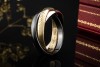 Trinity de Cartier Ring Limited Edition in 750 Gelbgold Weißgold Keramik 