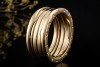 BVLGARI B.zero1 Ring 4-Band beweglich in 750er Gelbgold Massiv Größe 64 