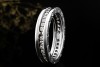 BVLGARI B.zero1 1-Band Memoire Ring Diamanten in 750er Weißgold Größe 54 