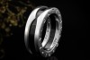 BVLGARI Ring B.zero1 Save the Children Keramik Schwarz Silber 925 Gr. 51 
