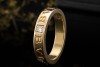 BVLGARI B.zero1 Ring Essential Band Solitär Diamant in Gelbgold 750 OVP 