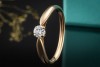 Tiffany & Co. Harmony Ring Solitär Trauring mit Diamant in Roségold 750 