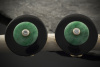 Christian Heller Ohrclips rund JADE ONYX & Brillanten in 750er Gelbgold 