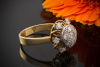 Art Deco BrillantRing Ring mit Brillanten 1CT in 750er Gold Bicolor 61 